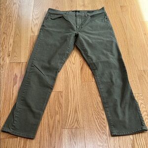 Proof Men’s SZ 32/30 slim olive cotton blend work pants .